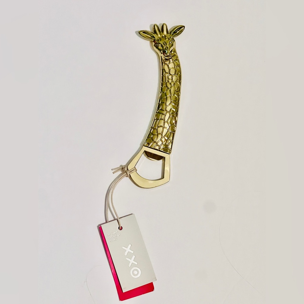 Lilly Pulitzer Target limited edition giraffe bottle opener gold new with tag!